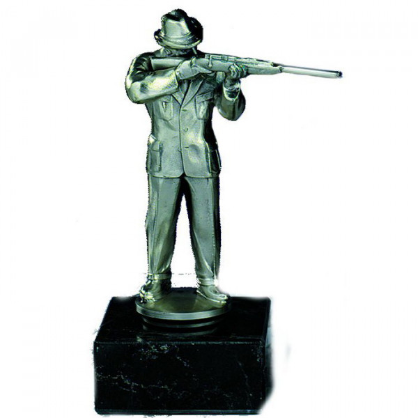 Figur Schütze Jäger Silberoptik